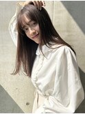 ナチュラルロング◎艶髪ストレート/暗髪カラー