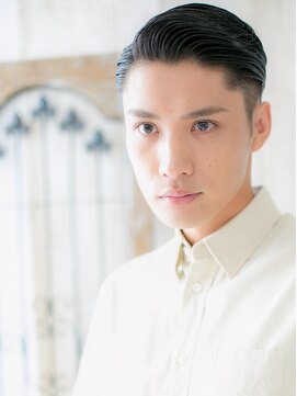 モッズヘア メン 新所沢店(mod's hair men) 七三オールバックでビジネスも◎フェードカットスタイルb新所沢