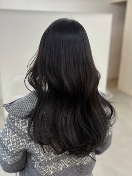 ノク 渋谷(nok) ヨシンモリブリーチなしブルーブラック_メルティカラー