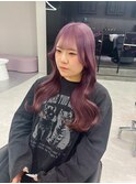 《衣織》ラベンダーピンク/グラデーション/韓国ヘア
