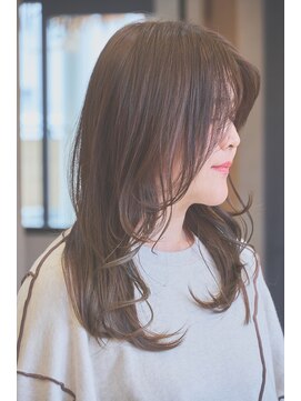 ノーブルスチュアート(NOBLE STUART) やわらかブラウン×くびれロング