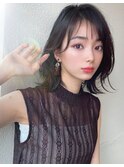 【NEW OPEN】小顔前髪あり後れ毛サイドバングメルティカラー