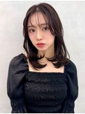 韓国レイヤー/ワインレッド/マロンベージュ/イメチェン/幡ヶ谷