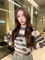 韓国　レイヤー　ブリーチなしカラー