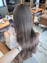 アンククロス 表参道(ANKH CROSS)&nbsp;【ビフォーアフター】エクステ/グレージュカラー