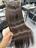 ＜大人気＞カット＋髪質改善縮毛矯正＋カラー＋グローバルミルボンTr20000円 
