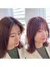 韓国式前髪クロスパーマ パックリ割れ解消メニュー ¥5500→¥3300