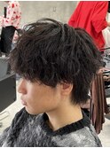 MEN’S HAIR/波巻きツイストスパイラル/リバースセンターパート