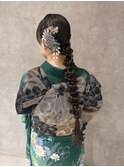 編みおろし/成人式ヘア/ヘアセット