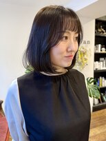 シアン ヘア デザイン(cyan hair design)&nbsp;【cyan】肩上ボブと暗髪カラー