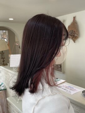 エクファ ヘア リゾート 大津 瀬田店(ex-fa hair resort) イメチェン/ピンクベージュ/アンブレラカラー/前髪/大津/瀬田