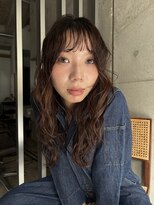 フィルムス 横浜(FILMS)&nbsp;デジタルパーマ/ミディアムレイヤー/韓国巻き風/顔周りカット