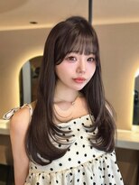 アイドットプラス 新宿(i.+SHINJUKU)&nbsp;艶髪暗髪ダークグレージュレイヤーカット韓国風前髪10代20代30代