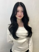 アクシス 栄店(`AXIS)&nbsp;森崎ミルクティーブロンド/ダークブルー/デジタルパーマ/栄