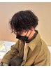 【男性人気☆】カット+パーマ+炭酸クレンジングスパ　￥14300→￥12870