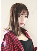 シースルーバング×イルミナカラーオーキッド