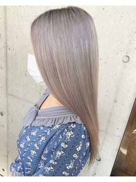 ガルボ ヘアー(garbo hair) #グレージュ#ハイトーン#高知#ヘアカラー#下村スタイル