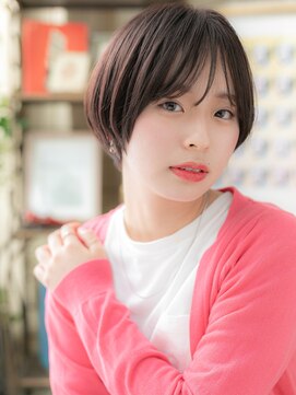 カバーヘア ブリス 川口(COVER HAIR bliss) 黒髪くすみカラーミニボブショートマッシュa川口20代30代40代