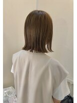 エフ ヘアーアンドリラクゼーション(F. hair & relaxation)&nbsp;大阪/梅田/20代/外ハネボブ 切りっぱなし　ボブ