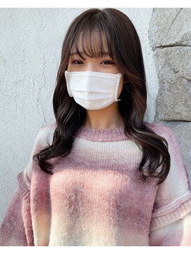 シェミール(CHEMIR) モテ髪バング×インナーカラー×くすみベージュ【四日市】