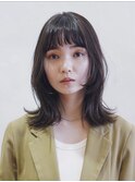 モテ髪ミディアムレイヤー/レイヤーカット/黒髪/20代30代40代