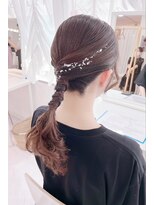 アマレット 東京駅八重洲店(amaretto)&nbsp;流れる銀箔ローポニースタイル