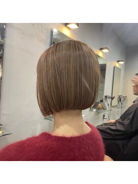 レックス 中野(rex) ミニボブ ハイライトカラー