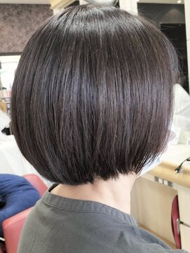 ヘアークリアー 春日部 大人可愛いショートボブ/シルエット〇/うる艶/30代40代50代