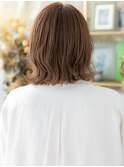 大人ハイライトくせ毛風外ハネボブウルフTb4戸頭20代30代40代