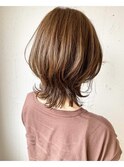 ネオウルフ×オフィスハイライト☆ボブウルフ　ウルフカット