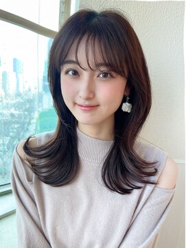 アフロート ディル(AFLOAT D'L) 2wayバングでイメチェン！顔まわりレイヤーくびれヘアが人気◎