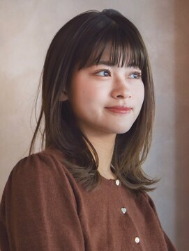 ガーデンヨコハマエスト(GARDEN YOKOHAMA est) イメチェン 前髪 こなれミディ ブラウングレージュ レイヤー