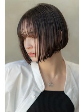 ケアリー 八千代緑が丘(Carelly) 大人かわいい前髪セシルカットココアブラウンフリンジウェーブ