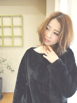 ヘアカフェ コトノハ(hair cafe Kotonoha) 【コトノハ】大人可愛い6位髪型ベージュ小顔に見せるヘア