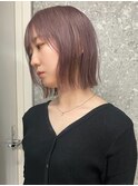 ハイトーンレイヤーボブミディアムレイヤーショートウルフボブ