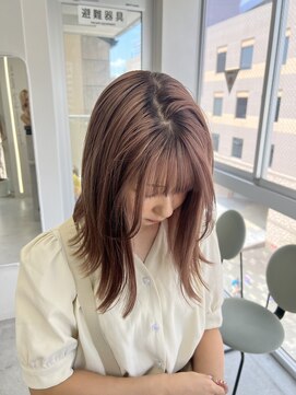 エイム(AiM) ピンクベージュ/ピンク/中明度カラー/ブリーチカラー/艶カラー