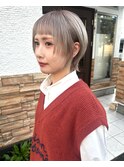 ショートウルフ×シルバーベージュ