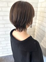 ルノン シェリー(LUNON cheliy)&nbsp;襟足長めのハンサムショートボブ/ブリーチ無しグレージュ