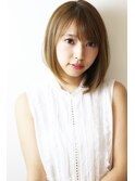 フェミニンシンプルボブ