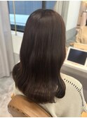 ショコラブラウン 艶髪 くびれ巻き 美髪 透明感カラー 20代30代