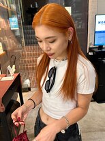 ノラ ヘアーサロン(NORA HAIR SALON) 【大久保】ブリーチ1回でつくるオレンジベージュカラー