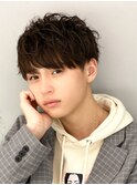 シャドウパーマメンズカットスパイラルパーマツイスパ波巻き