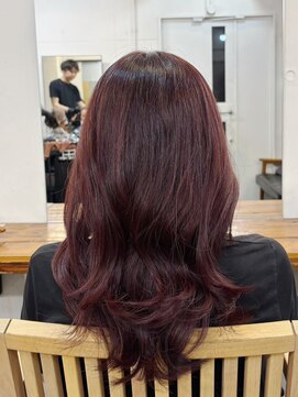 ファルベ(Farbe) :縮毛矯正/ストレート/くびれヘア/アプリコットオレンジ