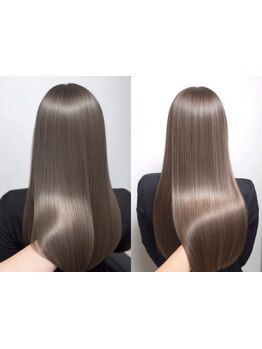 傷んだ髪も艶やかに！独自処方の薬剤で、やわらかく自然な縮毛矯正を体験してみませんか？[大宮/髪質改善]