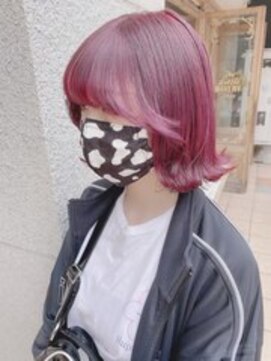 ゲーム 原宿店(GAME) ピンクベージュ/ダブルカラー/シンプルストレート/髪質改善/原宿