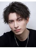 MEN’S HAIR/サーフカール/刈り上げセンターパート