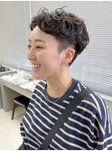 刈り上げショート/ショートパーマ/パーマヘア/ベリーショート