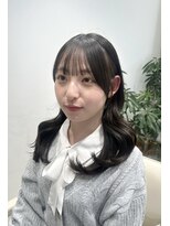 ラミ(L'ami) 《吉田光ノ丞》顔まわりカット/シースルーバング/くびれコテ巻き