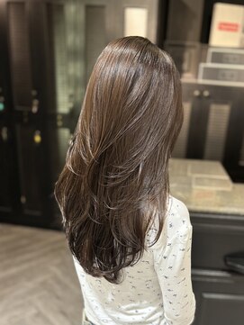 モナン 渋谷(Monan) ラテグレージュ アッシュブラウン ロングレイヤー