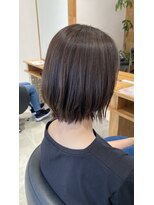 リーク(LEEK) オリーブグレージュでオレンジ味を消したカラー